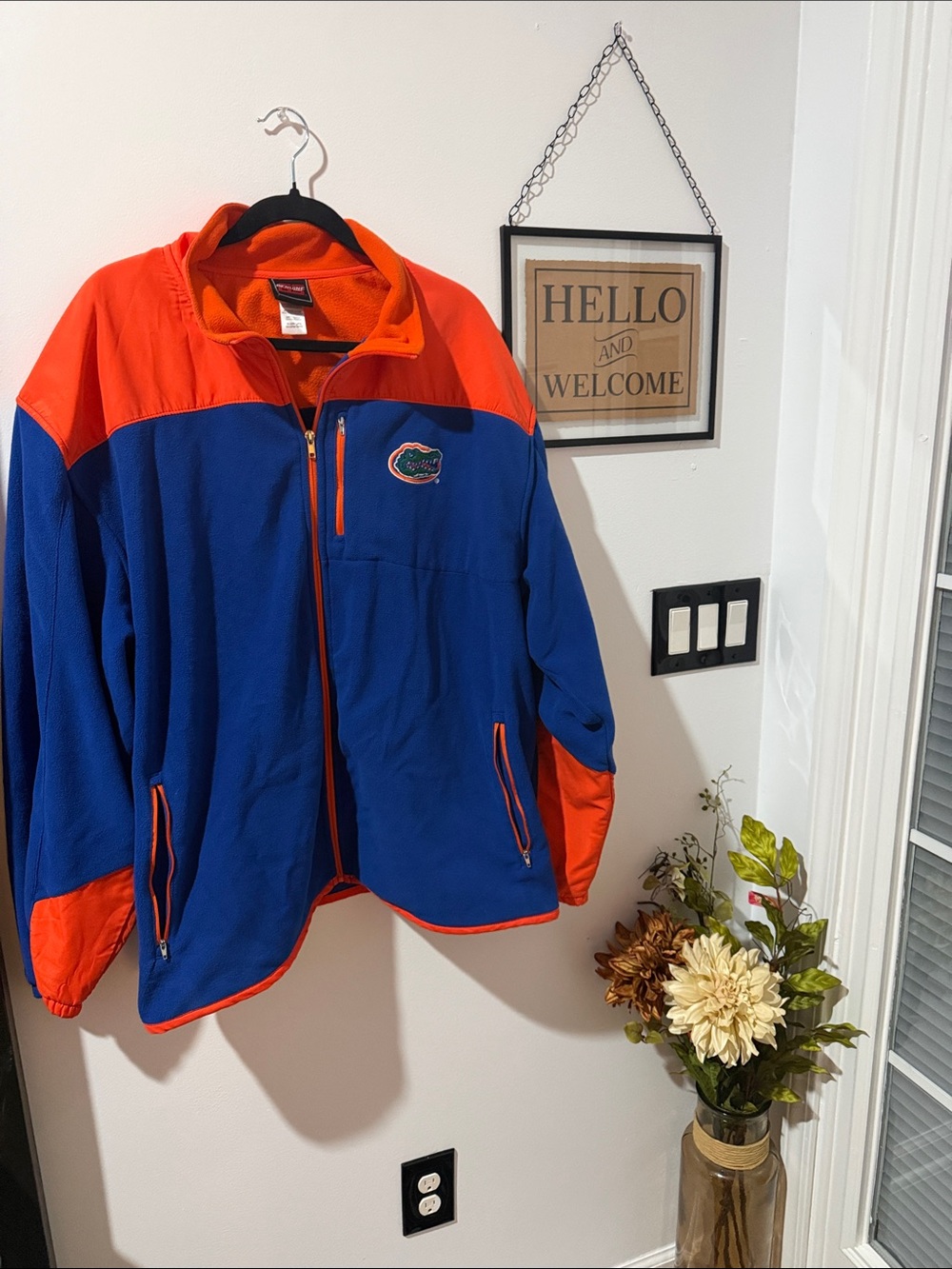 Gators Blue and Orange Full-Zip Fleece Jacket